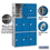 Salsbury Industries 93368BL-U 12" Wide Triple Tier Plastic Locker - 3 Wide - 6 Feet High - 18 Inches Deep - Blue - Unassembled