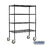 Salsbury Industries 9548M-BLK 48" Wide Mobile Wire Shelving - 69 Inches High - 18 Inches Deep - Black