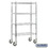 Salsbury Industries 9638M-CHR 36" Wide Mobile Wire Shelving - 80 Inches High - 18 Inches Deep - Chrome