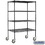 Salsbury Industries 9644M-BLK 48" Wide Mobile Wire Shelving - 80 Inches High - 24 Inches Deep - Black