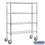Salsbury Industries 9658M-CHR 60" Wide Mobile Wire Shelving - 80 Inches High - 18 Inches Deep - Chrome