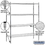 Salsbury Industries 9658S-CHR 60" Wide Stationary Wire Shelving - 74 Inches High - 18 Inches Deep - Chrome