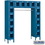 Salsbury Industries S-66016BL-U 12" Wide Six Tier Box Style Bridge See-Through Metal Locker - 16 Box - 18 Inches Deep - Blue - Unassembled