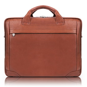 McKlein 1547 Bridgeport 17" Large Leather Laptop & Tablet Briefcase