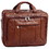 McKlein 15714 River West 15" Leather Laptop Briefcase, Brown