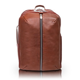 McKlein 1889U Englewood 17" Leather Carry-All Weekend Laptop Backpack