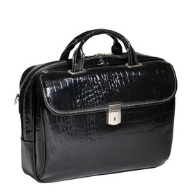 Siamod 3552 Settembre 15" Medium Leather Laptop Briefcase