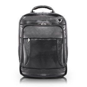 McKlein 4165 Lincoln Park 15" Leather 3-Way Laptop Backpack