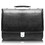 McKlein 43555 River North 15" Leather Triple-Compartment Laptop Briefcase, Black