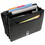 McKlein 43555 River North 15" Leather Triple-Compartment Laptop Briefcase, Black