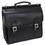 McKlein 80335 Halsted 15" Leather Double-Compartment Laptop Briefcase, Black