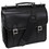 McKlein 80335 Halsted 15" Leather Double-Compartment Laptop Briefcase, Black