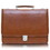 McKlein 83544 Lexington 15" Leather Flap Over Laptop Briefcase, Brown