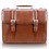 McKlein 85954 Flournoy 15" Leather Double-Compartment Laptop Briefcase, Brown