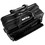 McKlein 86445 Franklin 17" Leather Detachable-Wheeled Laptop Case, Black