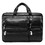 McKlein 88435 Hubbard 15" Leather Dual-Compartment Laptop Briefcase, Black