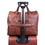 McKlein 88754 Edgefield 17" Leather Roll-Top Laptop Briefcase, Brown