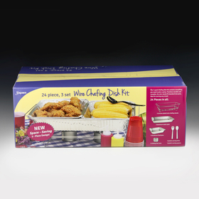 Maryland Plastics CR 03121 Kingsmen 24-Pc Chafing Dish Kit