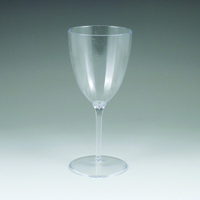 Maryland Plastics LU00108 8 oz. Lumiere Wine Glass, Clear