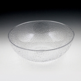 Maryland Plastics Crystalware Hammered Bowl, Clear