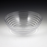 Maryland Plastics Crystalware Ringed Bowl, Clear