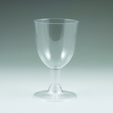 Maryland Plastics MPI 92260 5 oz. Sovereign Wine Glass, 2 Piece, 6ct, Clear
