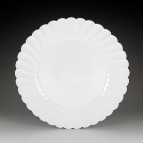 Maryland Plastics 10.25" Regal Ultra Premium Dinner Plate - Silver Trim