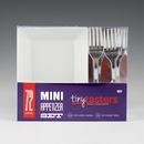 Maryland Plastics TT10729 Tiny Tasters Appetizer Set, White/Silver