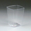 Maryland Plastics TT20106 1 oz. Tiny Tasters Mini Square Portion Cup, Clear, Price/case of 24
