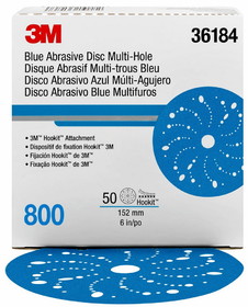 3M 7100091111 Hookit Abrasive Disc DF 6" 800 (50)