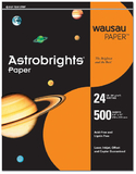Wausau Cosmic Orange Letterhead - 100 Sheets/Pack