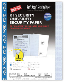 Blanks USA Security Paper - 100 Sheets/Pack