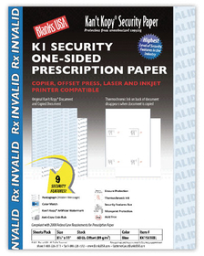 Blanks USA Security Prescription Paper - 2500 Sheets/Pack