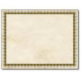 The Image Shop OCB540-25 Vintage Gold Certificate, 25 Pack