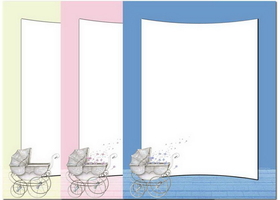 The Image Shop OLH004 Baby Carriage Letterhead, 100 pack