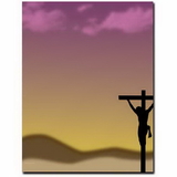The Image Shop OLH007-25 Crucifixion Letterhead, 25 pack