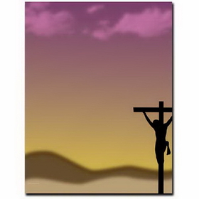 The Image Shop OLH007 Crucifixion Letterhead, 100 pack