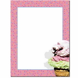 The Image Shop OLH020-25 Ice Cream Cone Letterhead, 25 pack