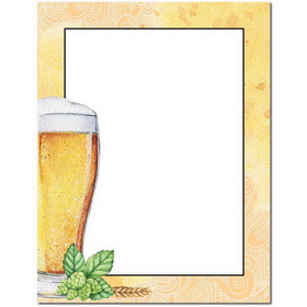 The Image Shop OLH022 Beer Glass Letterhead, 100 pack