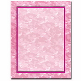 The Image Shop OLH044-25 Pink Camo Letterhead, 25 pack