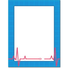 The Image Shop OLH045-25 Heartbeat Letterhead, 25 pack