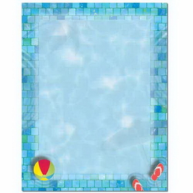 The Image Shop OLH066 Pool Party Letterhead, 100 pack