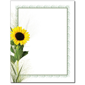 The Image Shop OLH097 Sunflower Letterhead, 100 pack