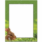 The Image Shop OLH100-25 Hugging Bunnies Letterhead, 25 pack