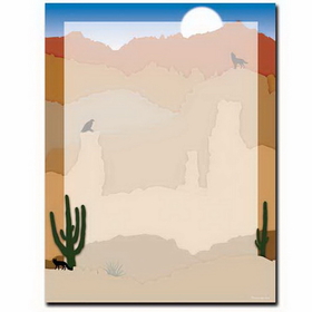 The Image Shop OLH225 Southwest Sunrise Letterhead, 100 pack