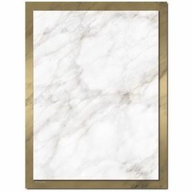 The Image Shop OLH235-25 Gold Marble Letterhead, 25 pack