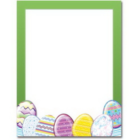 The Image Shop OLH245-25 Easter Eggs Letterhead, 25 pack