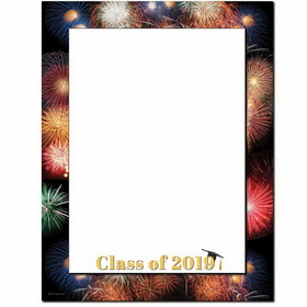 The Image Shop OLH299-25 Grad Fireworks Letterhead, 25 pack
