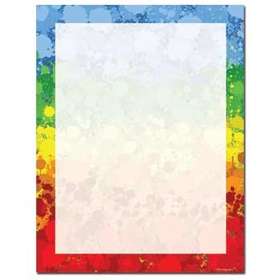 Paint Drops Letterhead - 100 pack