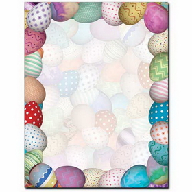The Image Shop OLH405-25 Painted Easter Eggs Letterhead, 25 pack